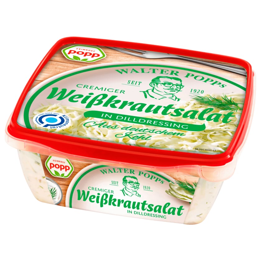 Popp Weißkrautsalat in Dilldressing 400g